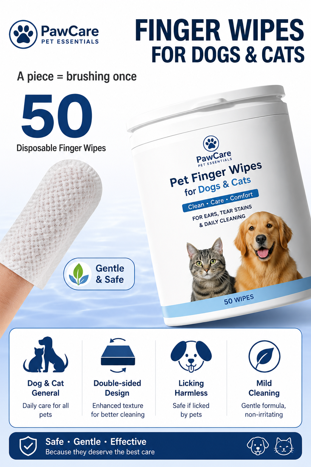 🐶 Ear & Tear Wipes
